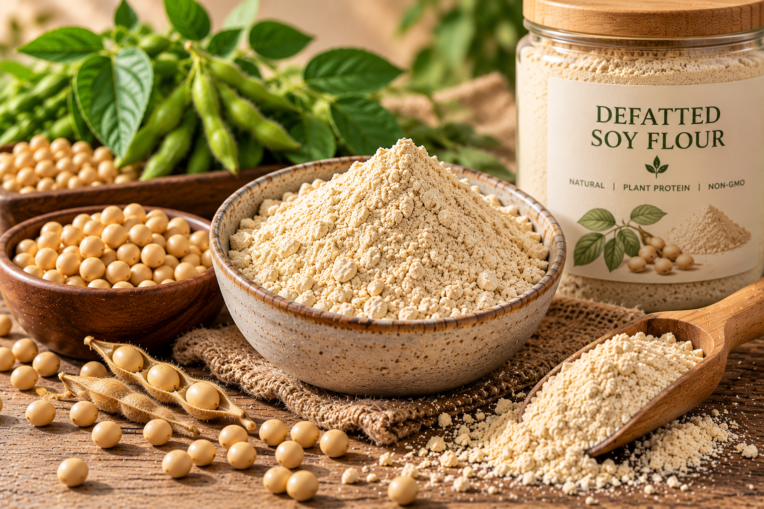 Defatted Soy Flour (Glycine max)
